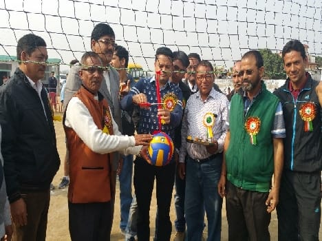 Volleyball competition began in Dharampur AULIA